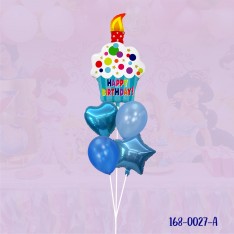 Birthday cake balloon set