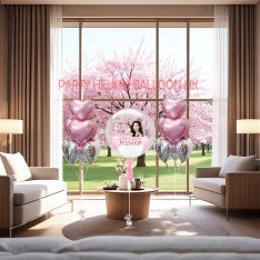 Customise Crystal Balloon + 2x Balloon Bunch Set