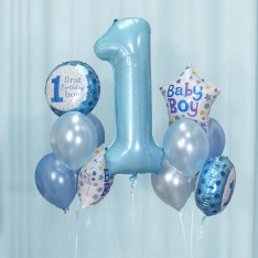 1st birthday Boy & Girl balloon set