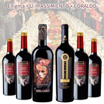 Enigma + U..Passimiento + Coraldo 6 bottle