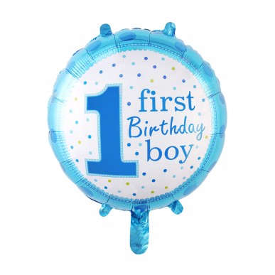 Boy & Gril 1st birthday foil balloon (18 inch)