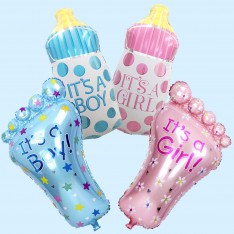 Baby GiantFoot MilkBottle SleepingBaby foil balloon