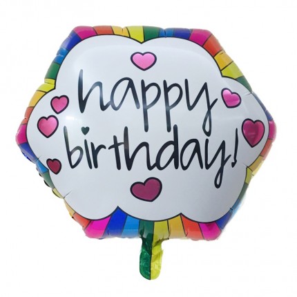 Birthday foil ballon hexagon shape (22 inch)