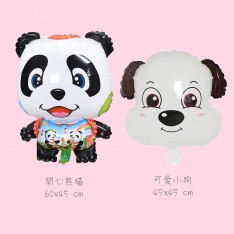 Happy Panda Dog Foil Balloon