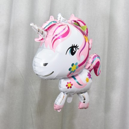 Girl Unicorn Horse Foil Balloon 105x70 cm