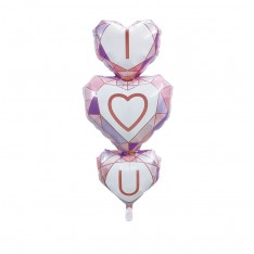 Diamond Heart Foil Balloon (110x48 cm)