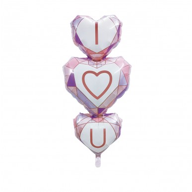 Diamond Heart Foil Balloon (110x48 cm)