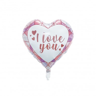 Heart Diamond Foil Balloon 18inch