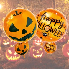 Happy Halloween & Pumpkin 18inch foil balloon