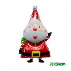 Christmas Santa Claus & Snowman foil balloon