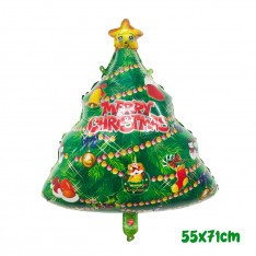 Christmas Santa Claus & Snowman foil balloon