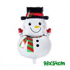 Christmas Santa Claus & Snowman foil balloon