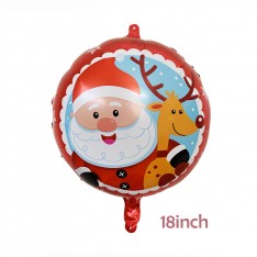 Christmas round foil balloon 18inch