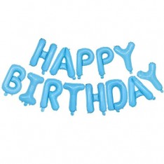 HAPPY BIRTHDAY 16 inch letter foil balloon set (3 colours)