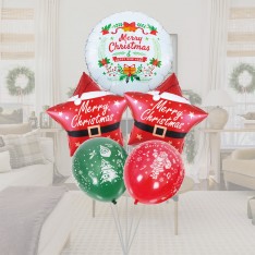 Christmas & New Year balloon bunch