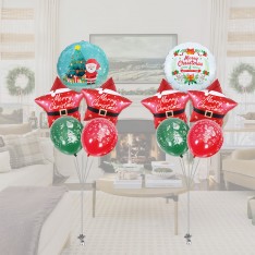 Christmas & New Year balloon bunch