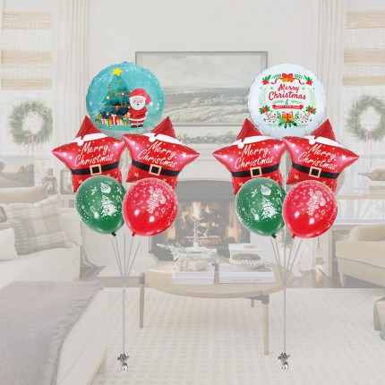 Christmas & New Year balloon bunch
