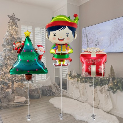 Christmas Gift Elf & Tree