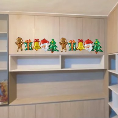 Christmas Balloon Chain 2pcs (each 98.5x42.5cm)