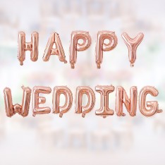 Happy Wedding / Sweeting Wedding 16 inch letter foil set (3 colours)