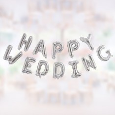 Happy Wedding / Sweeting Wedding 16 inch letter foil set (3 colours)