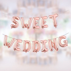 Happy Wedding / Sweeting Wedding 16 inch letter foil set (3 colours)