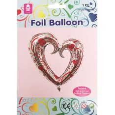 Heart Foil Balloon 108x90cm