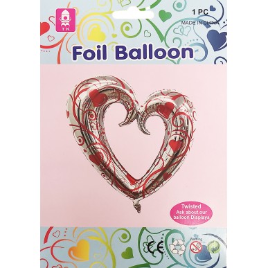 Heart Foil Balloon 108x90cm