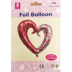 Heart Foil Balloon 108x90cm