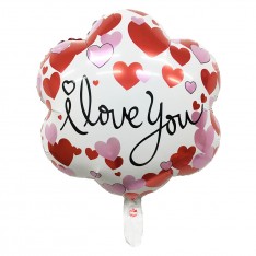 FlowerShape I Love You Foil Balloon 18inch