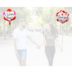 FlowerShape I Love You Foil Balloon 18inch