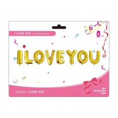 I LOVE YOU 16 inch letter foil balloon set (3 colours)
