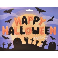 Happy Halloween Foil Letter Balloon Set 16