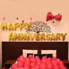 HAPPY ANNIVERSARY 16 inch letter foil balloon set (3 colours)