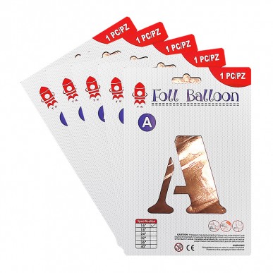 16 inch Letter foil balloon 3 colours