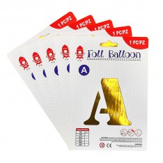 16 inch Letter foil balloon 3 colours
