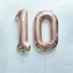 40 inch Number foil balloon 3 colours