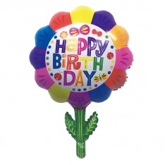 Sun Flower Birthday Foil Balloon (55x70cm)