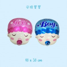 Baby GiantFoot MilkBottle SleepingBaby foil balloon