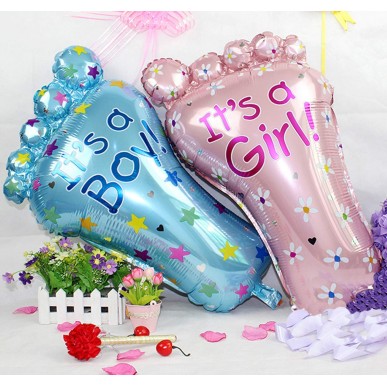 Baby GiantFoot MilkBottle SleepingBaby foil balloon