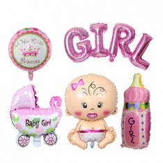 Full month Boy & Girl balloon set