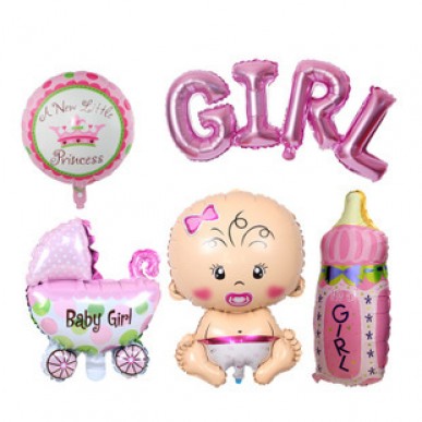 Full month Boy & Girl balloon set