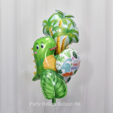 Dinosaur birthday balloon set (5 pcs)