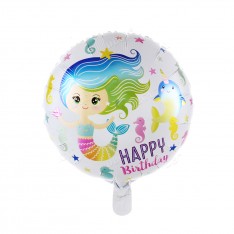 Forrest friends birthday party round foil balloon (17 inch)