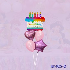 Birthday cake balloon set