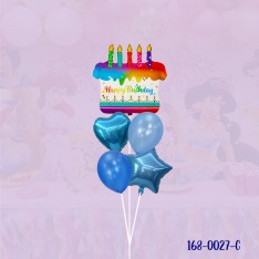 Birthday cake balloon set