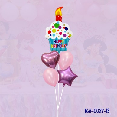 Birthday cake balloon set