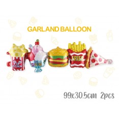Gourmet & Fine Wine Garland Balloon (2 pcs, each 99x30cm)
