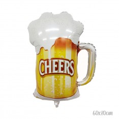 Champaign bottle & glass (float)